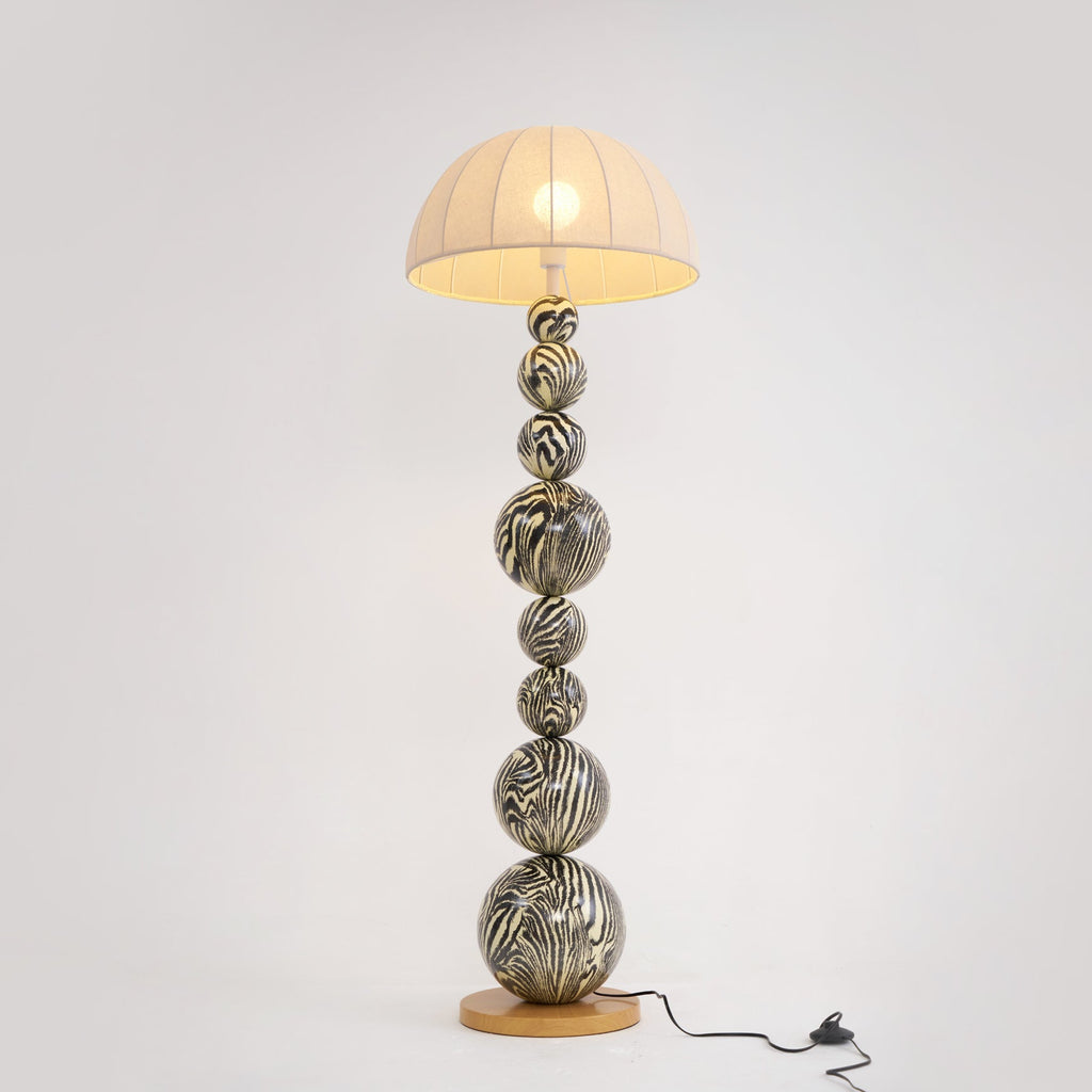 LED Zebra Floor Lamp with Adjustable Height and Unique Design for Living Room & Bedroom Lighting