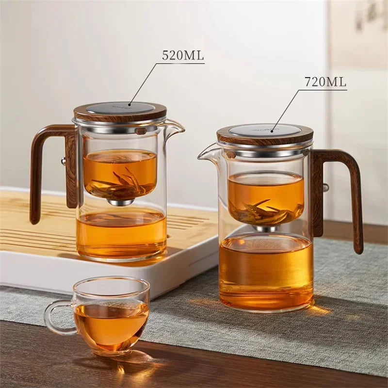 Magnetic Filtration Teapot with Zen Technology for Effortless Brewing and Easy Cleaning