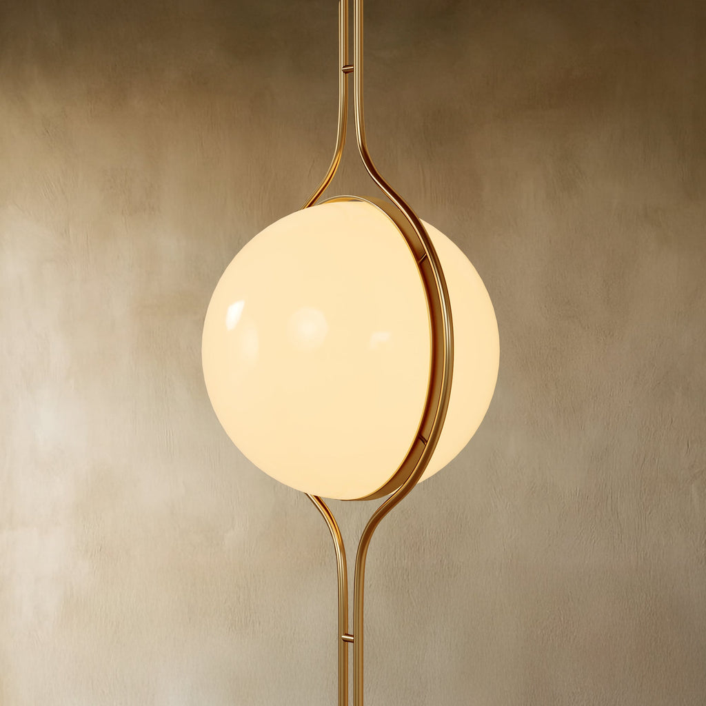 Floor-to-Ceiling Lamp | Adjustable Height, Acrylic Balls & Modern Design for Living Room or Home Office
