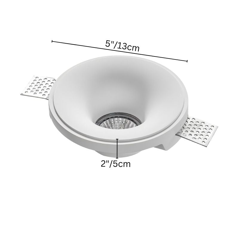 Trimless Downlight | Durable Gypsum & Aluminum for Modern Minimalist Interiors