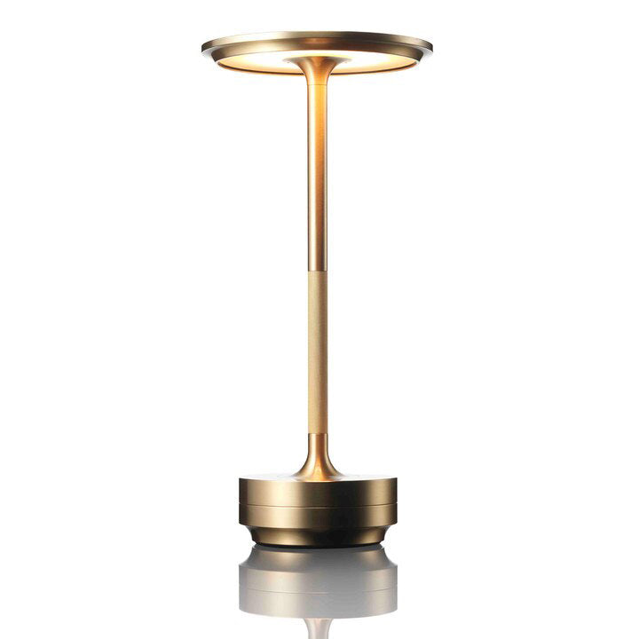 Cordless Metallic Table Lamp - Modern Design for Home & Office Lighting