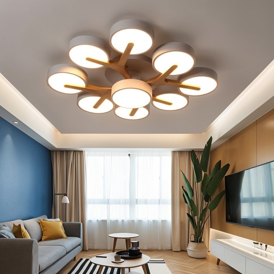 Modern LED Ceiling Light | Adjustable Brightness, Energy-Saving & Ideal for Living Room or Dining Area