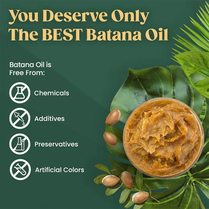 Organic Batana Oil for Hair Growth - Prevent Hair Loss & Promote Healthy Hair | Raw Batana Oil