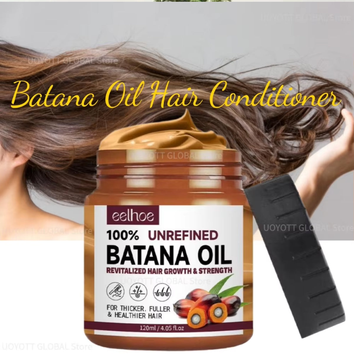 Organic Batana Oil for Hair Growth - Prevent Hair Loss & Promote Healthy Hair | Raw Batana Oil