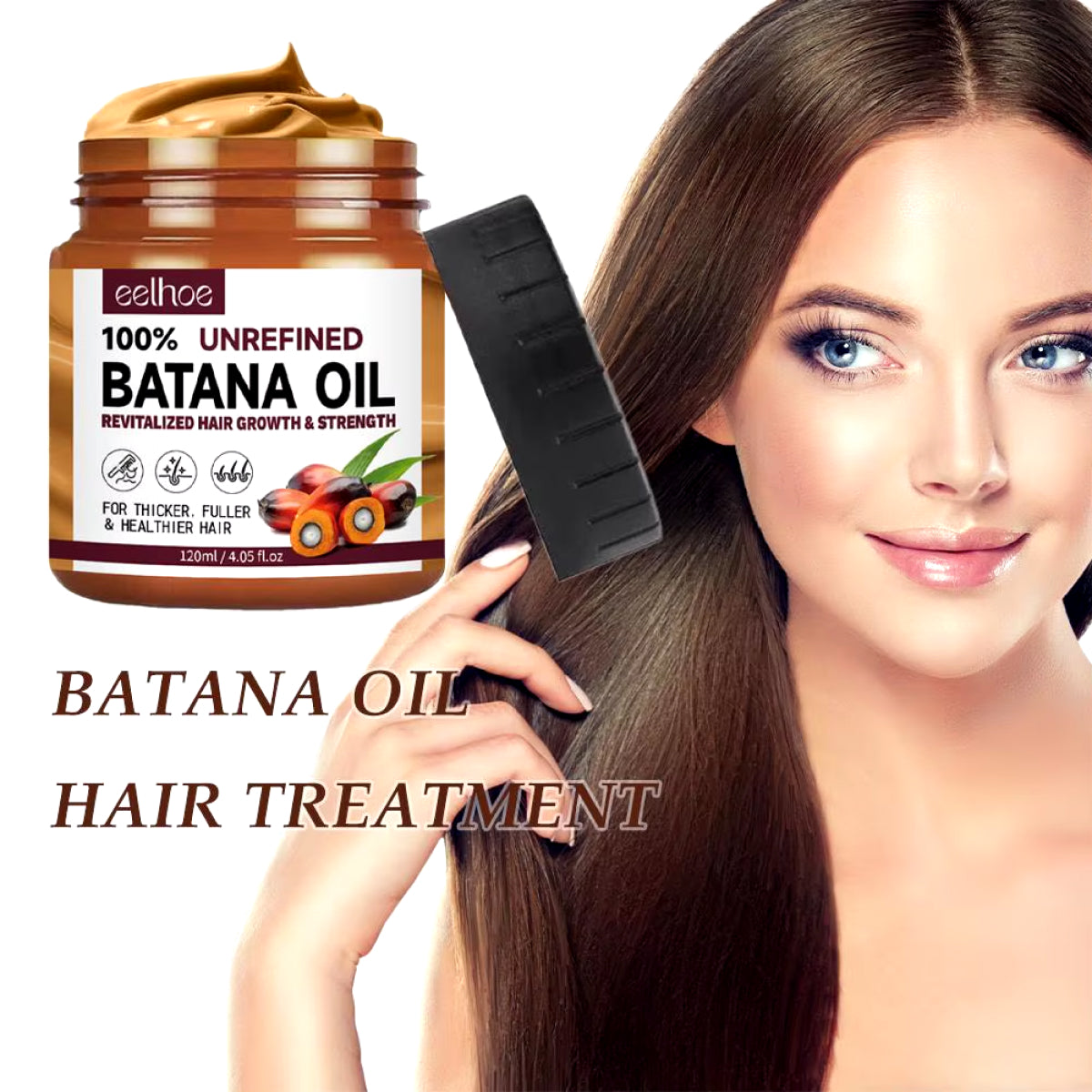 Organic Batana Oil for Hair Growth - Prevent Hair Loss & Promote Healthy Hair | Raw Batana Oil