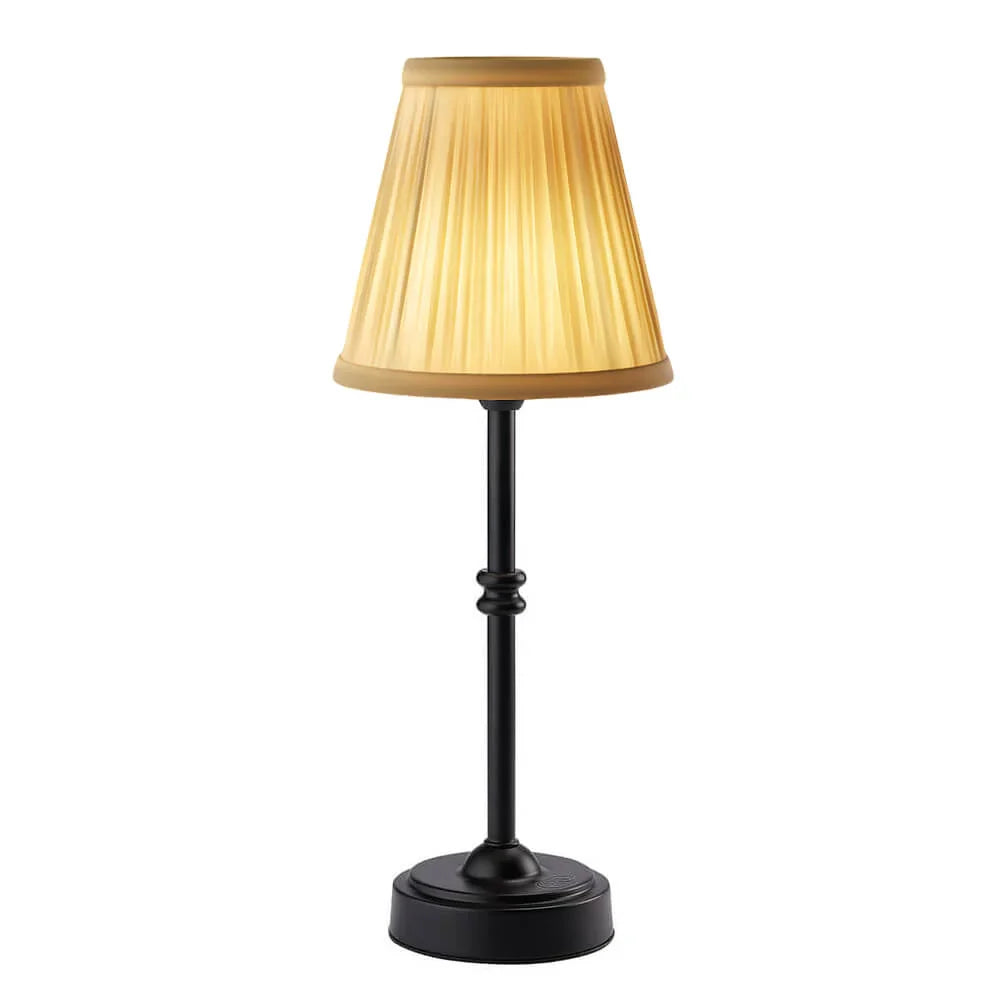 Cordless Brass Lamp for Living Room Battery Powered for Mantle & Table Versatile Decor Solution