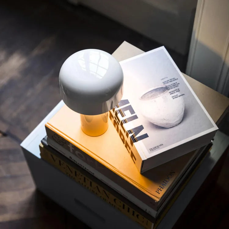 Rechargeable Mushroom Table Lamp - Modern LED Design for Home Office & Nightstand Use