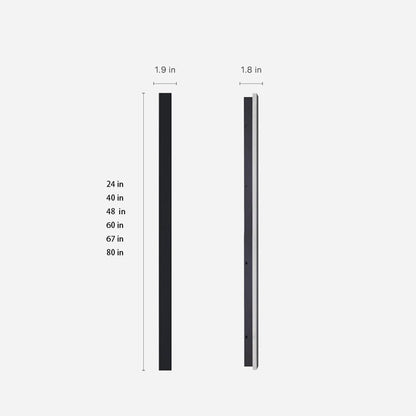 Elevate Ambiance Wall Outdoor Lights: Sleek LED Design for Exterior Brilliance Stylish Black Long Strip Wall Lights for Enhanced Exterior Illumination