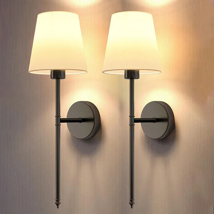 Battery Powered Wireless Wall Sconce Lighting - LED Indoor Lamps with USB and Remote, Ideal for Bedrooms or Hallways Bronze & Black Battery Operated Wall Sconces (SET OF 2 + 2 BULBS FREE)