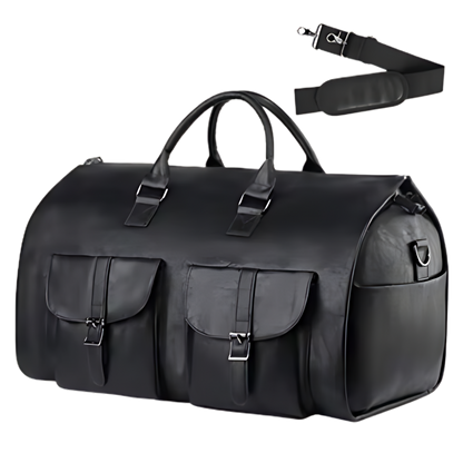 Convertible Garment Duffel Bag -Black - Ozerty