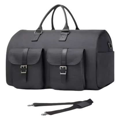 Convertible Garment Duffel Bag -Dark Grey - Ozerty