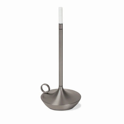 Wick LED Candle Light Table Lamp: Nordic Torchiere Candlestick for Ambient Illumination, Battery Operated Wick Lights