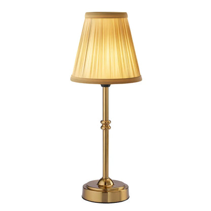 Cordless Brass Lamp for Living Room Battery Powered for Mantle & Table Versatile Decor Solution