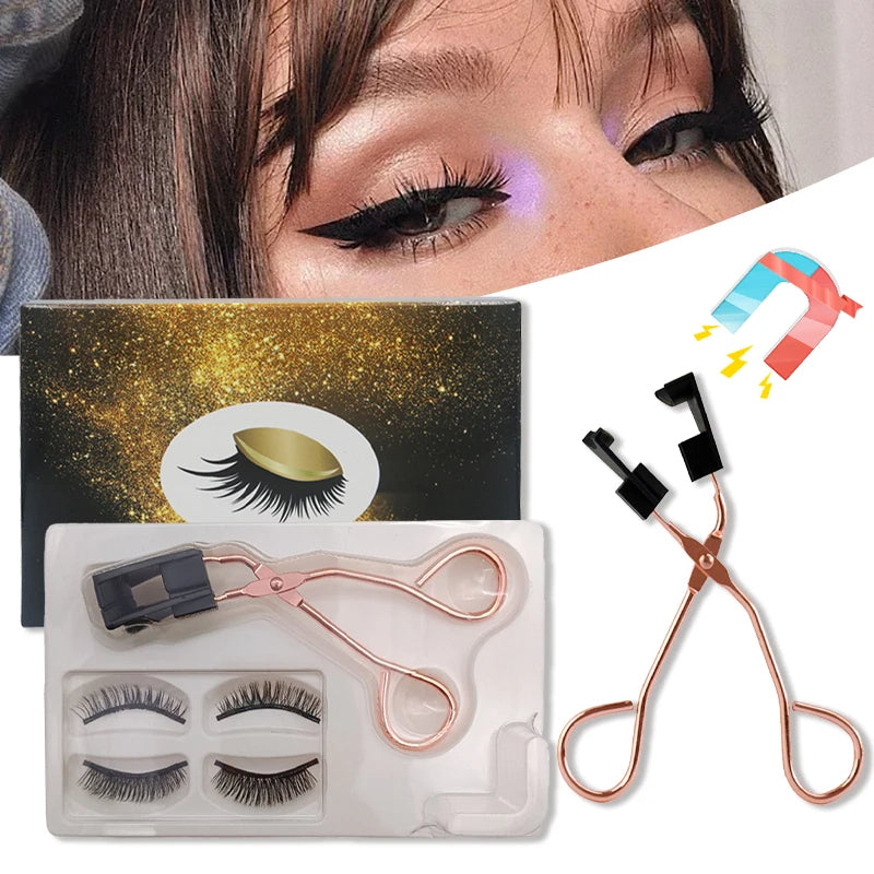 Magnetic Eyelashes Set | Easy Application & Long-Lasting Glam | No Glue Needed