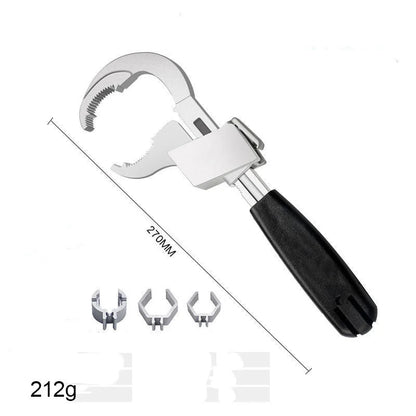 Adjustable Double-Ended Wrench | Durable Aluminium Alloy Tool for Faucet and Sink Repair