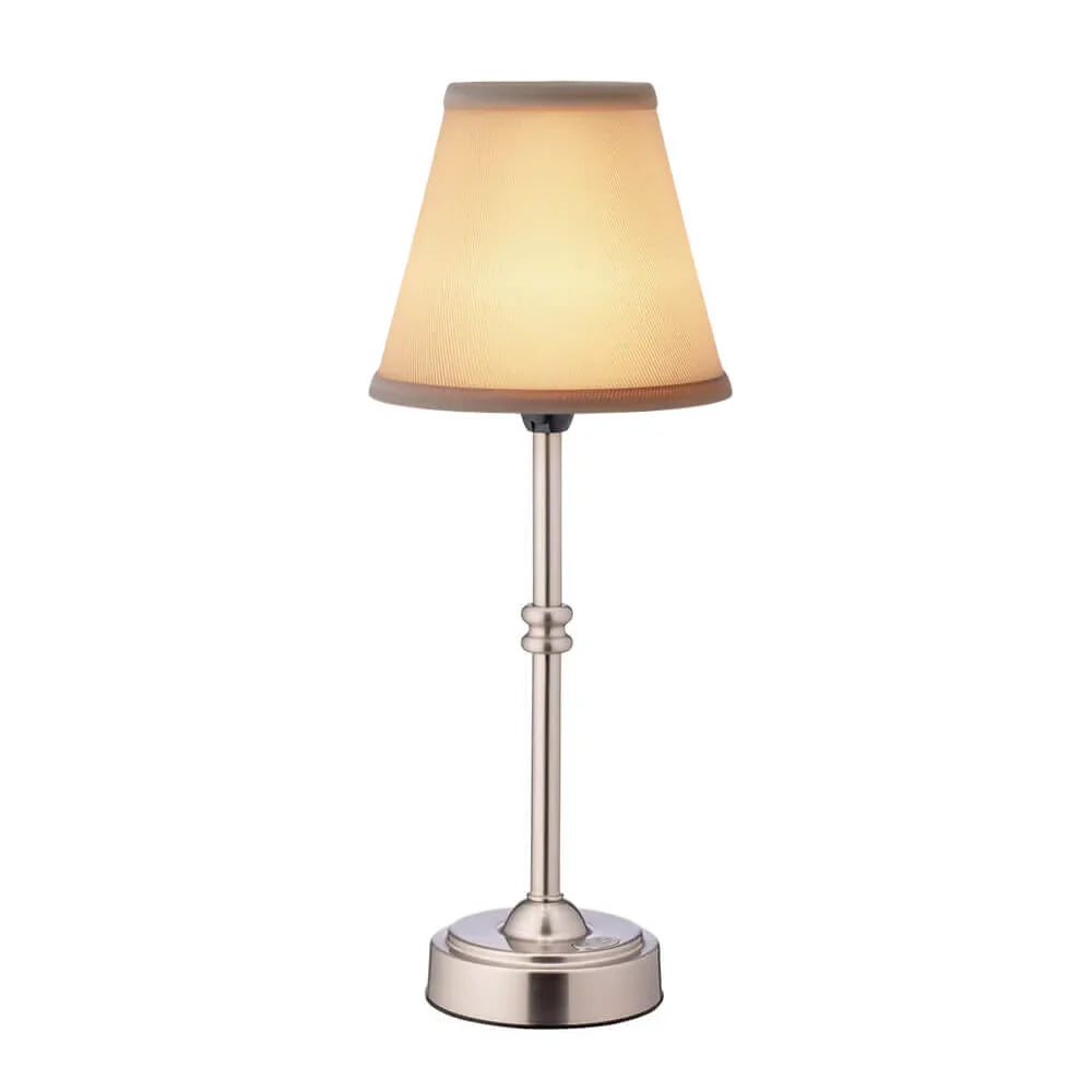 Cordless Brass Lamp for Living Room Battery Powered for Mantle & Table Versatile Decor Solution