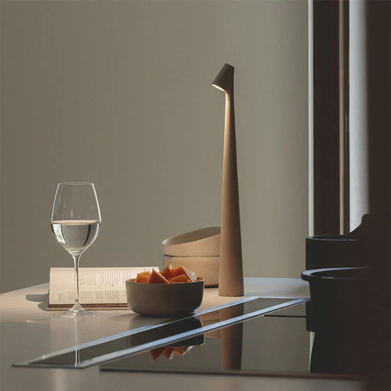 Wick Lamp - Electric Candle Table Lamp: Chic and Stylish Portable LED Candle Light Solution