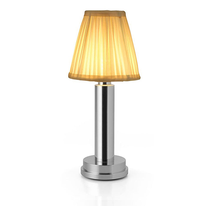 Cordless Brass Table Lamp:  Rechargeable Bulbs, Ideal Battery Charged Lamp for Home Use