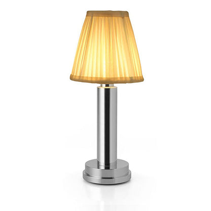 Cordless Brass Table Lamp:  Rechargeable Bulbs, Ideal Battery Charged Lamp for Home Use