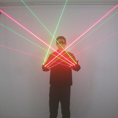 Laser Gloves for Light Shows - Red & Green LED Effects for Parties, Events, and Performances