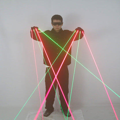 Laser Gloves for Light Shows - Red & Green LED Effects for Parties, Events, and Performances