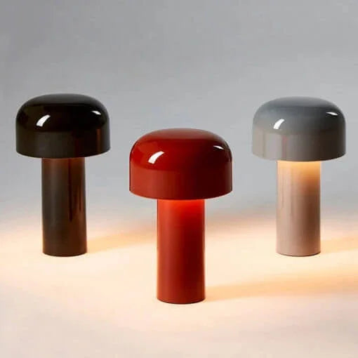Rechargeable Mushroom Table Lamp - Modern LED Design for Home Office & Nightstand Use