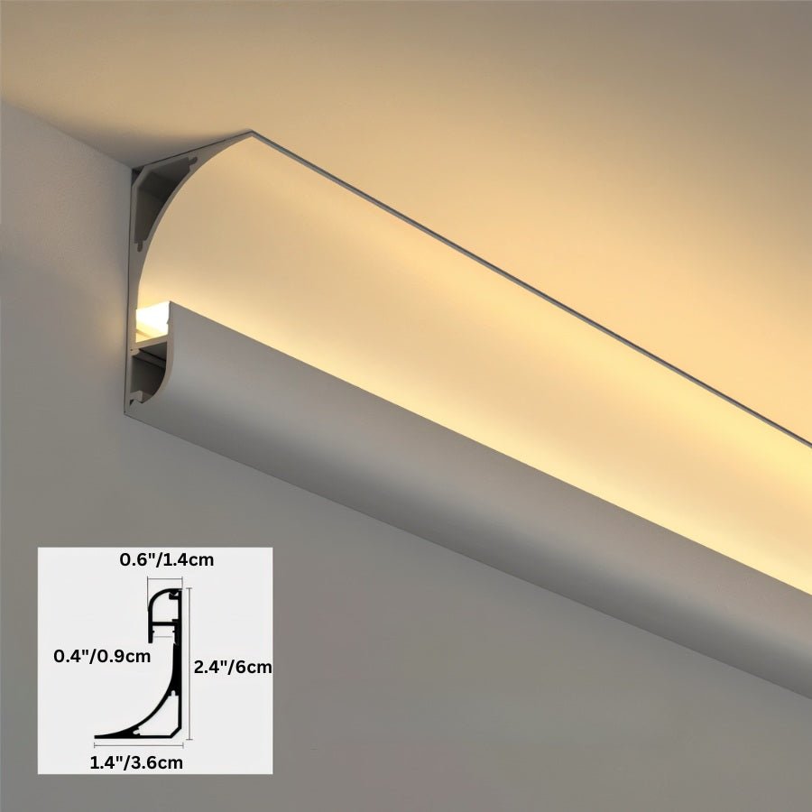 Aluminum LED Profile Light | Surface-Mounted, Energy-Efficient & Ideal for Home or Office Use