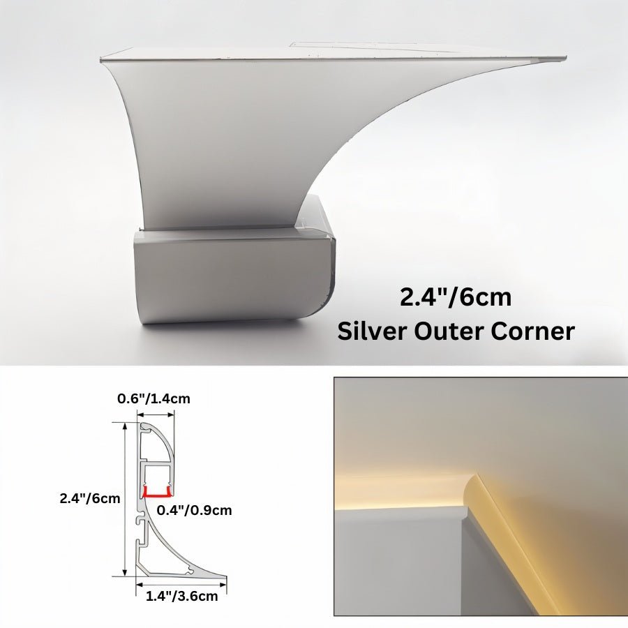 Aluminum LED Profile Light | Surface-Mounted, Energy-Efficient & Ideal for Home or Office Use
