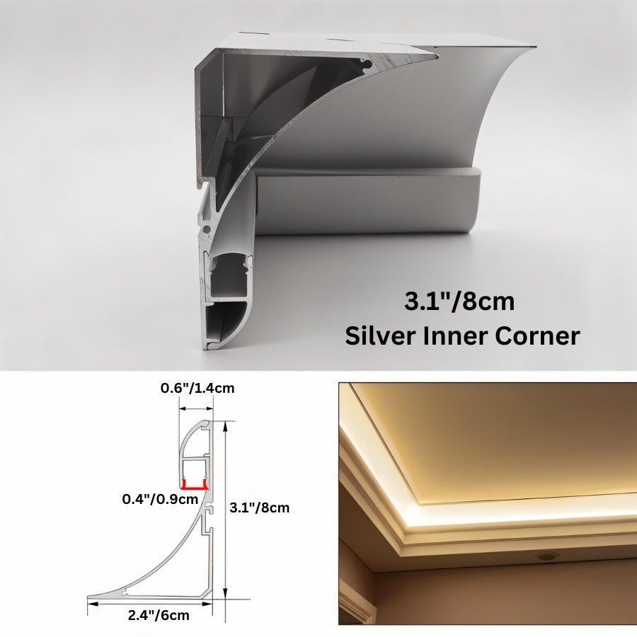 Aluminum LED Profile Light | Surface-Mounted, Energy-Efficient & Ideal for Home or Office Use