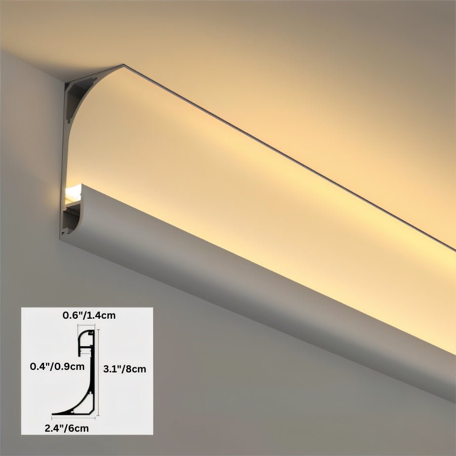 Aluminum LED Profile Light | Surface-Mounted, Energy-Efficient & Ideal for Home or Office Use