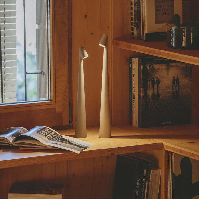 Wick Lamp - Electric Candle Table Lamp: Chic and Stylish Portable LED Candle Light Solution