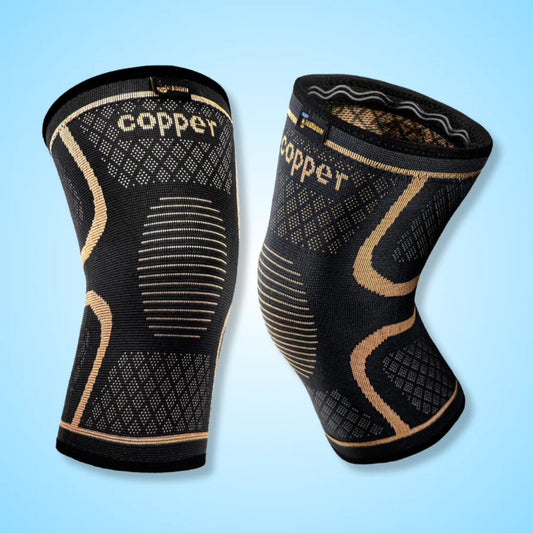 Copper Knee Compression Sleeve | Pain Relief & Joint Support | Breathable & Flexible Fit