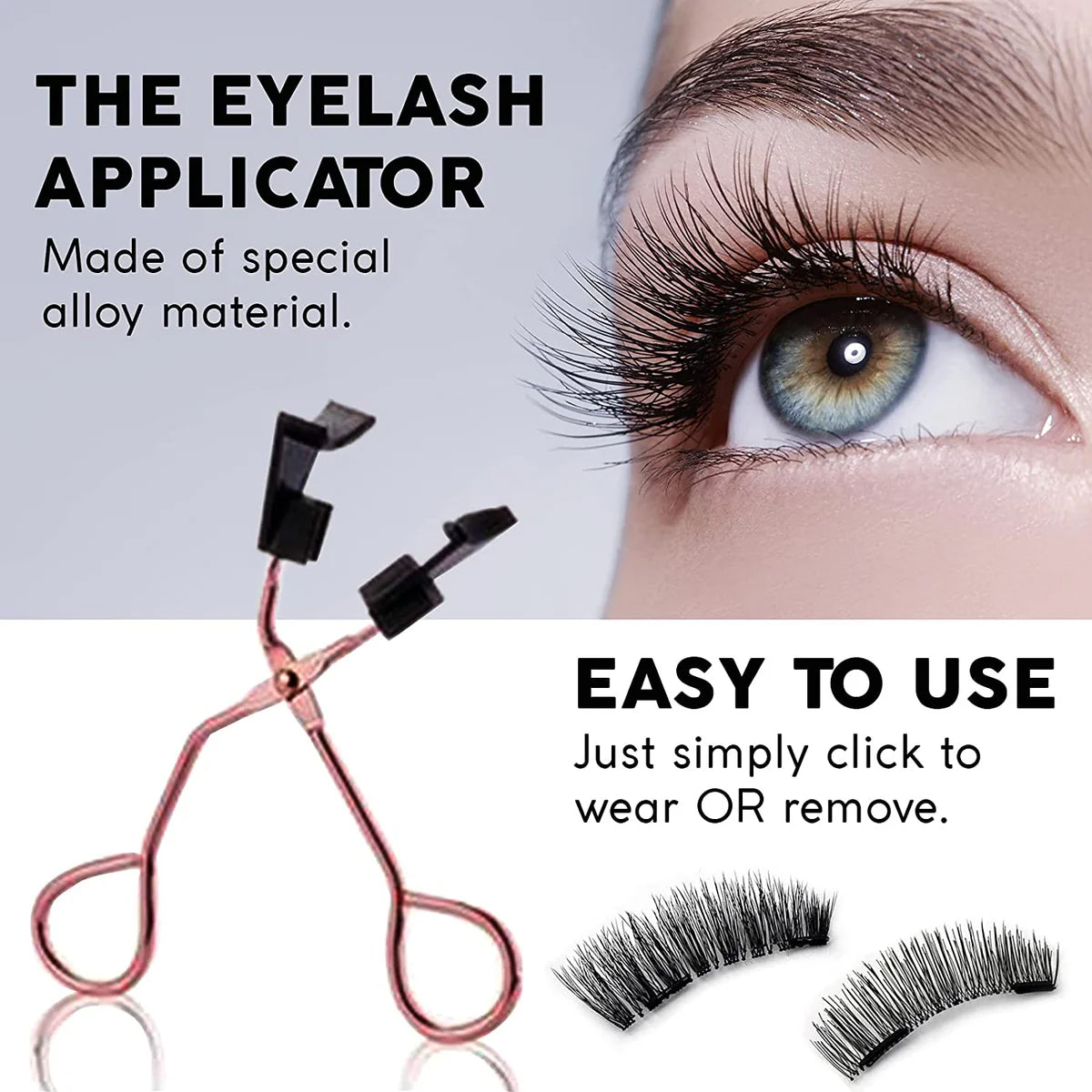 Magnetic Eyelashes Set | Easy Application & Long-Lasting Glam | No Glue Needed