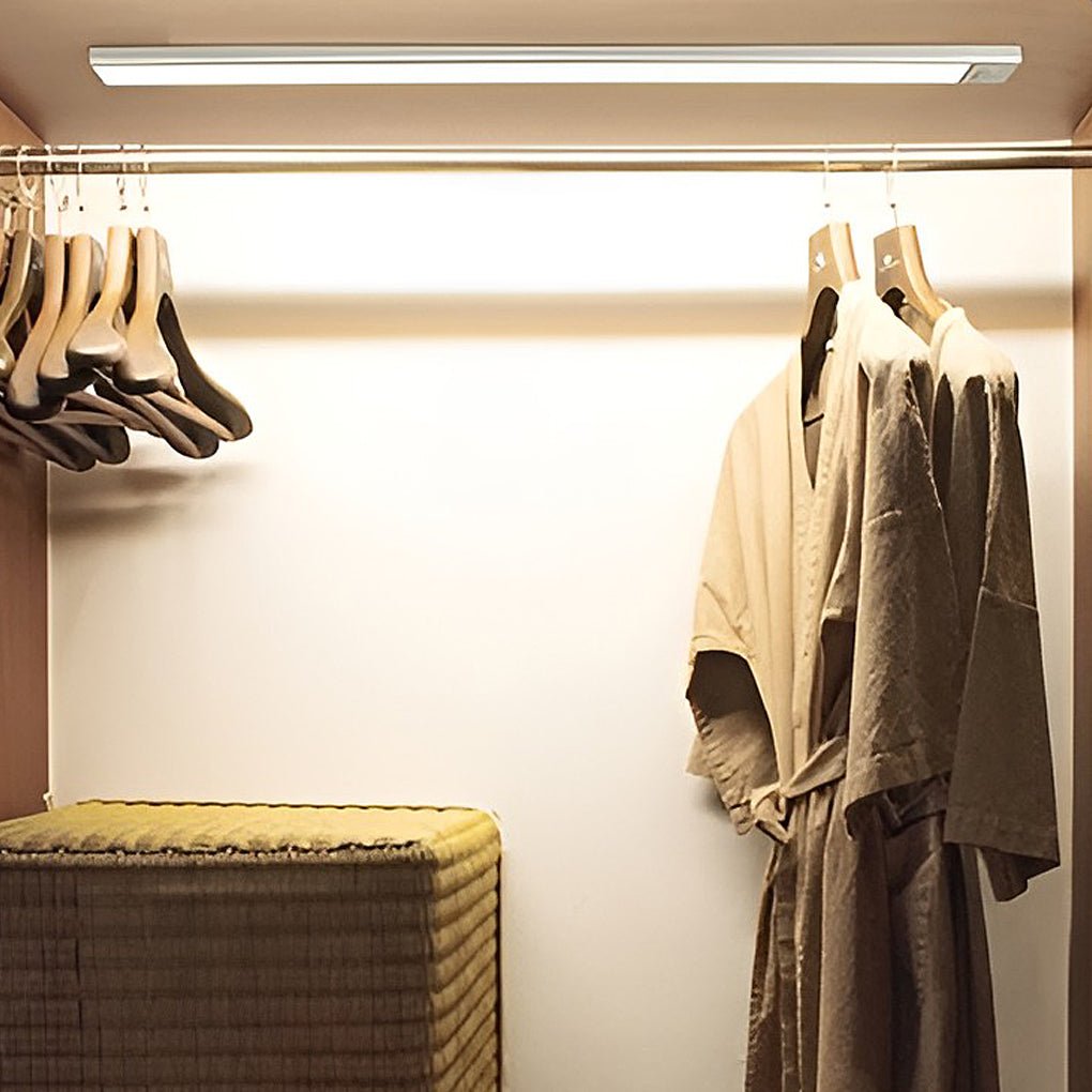 Wireless LED Motion Sensor Lights for Closets & Cabinets: Battery Operated with Remote Control & Strip Options