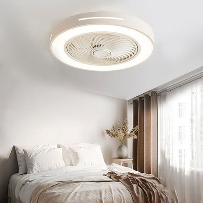 Inverter Ceiling Light with Fan: Compact Folding Blade Design Hidden Recessed Light and Fan Combo for Indoor Use Smart, Low Height Nordic Style, Ideal for Kitchens and Small Spaces