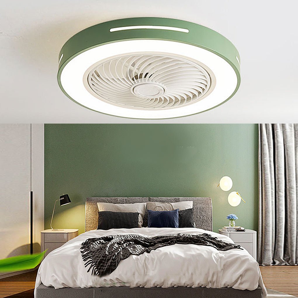 Inverter Bladed Ceiling Fan with Remote Control and Light - Energy-Efficient Wind-Guiding Ceiling Fan for Home & Office Use
