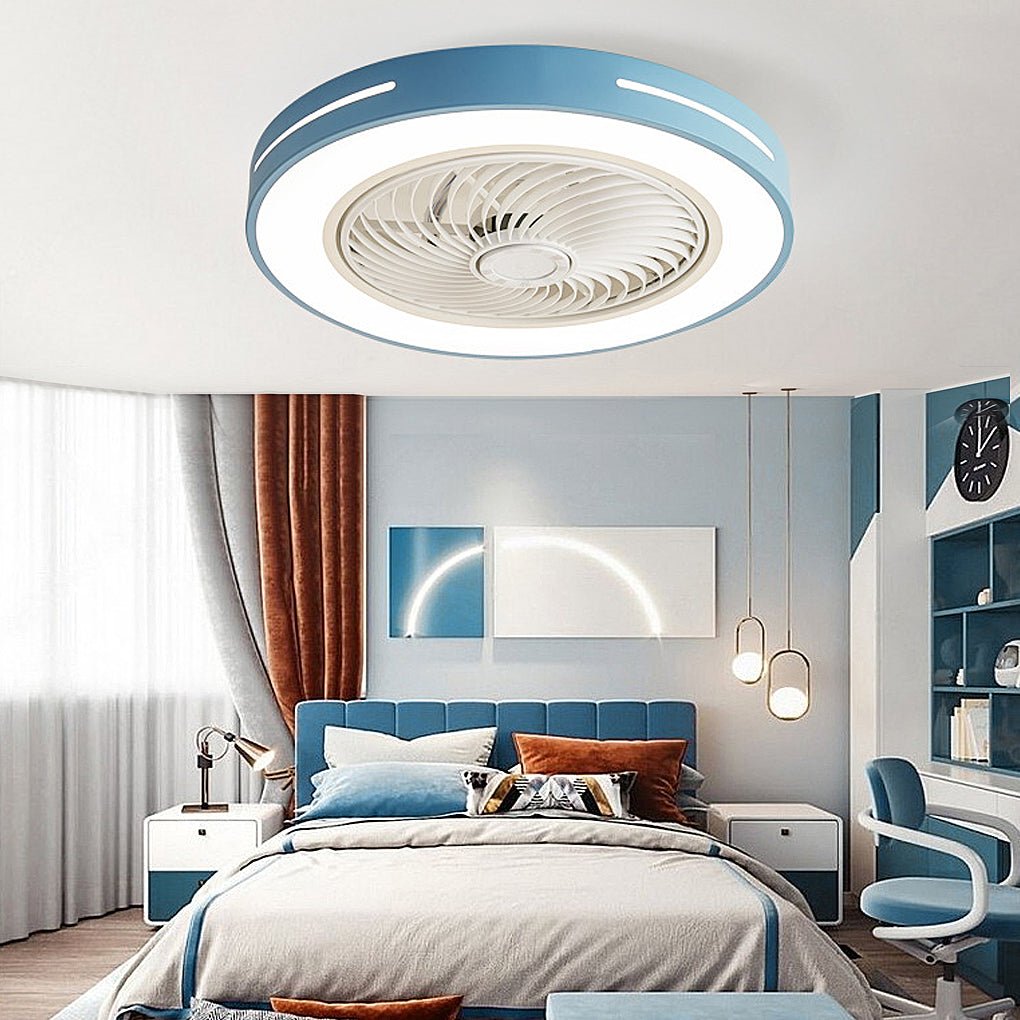Inverter Bladed Ceiling Fan with Remote Control and Light - Energy-Efficient Wind-Guiding Ceiling Fan for Home & Office Use