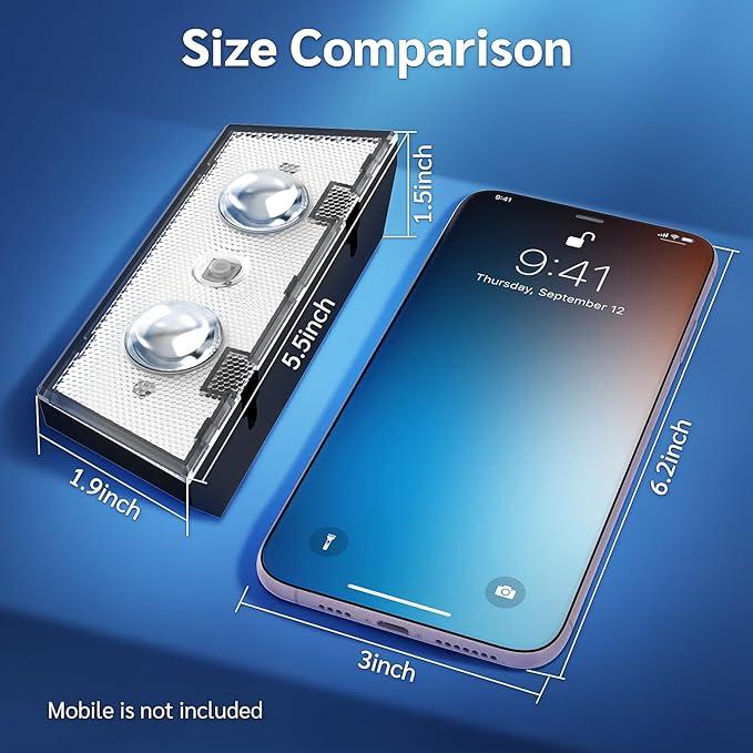 Solar Fence Lights Outdoor Waterproof – Warm White & RGB LED Deck, Railing, Patio & Stair Lights with 8 Color Modes and Memory Function