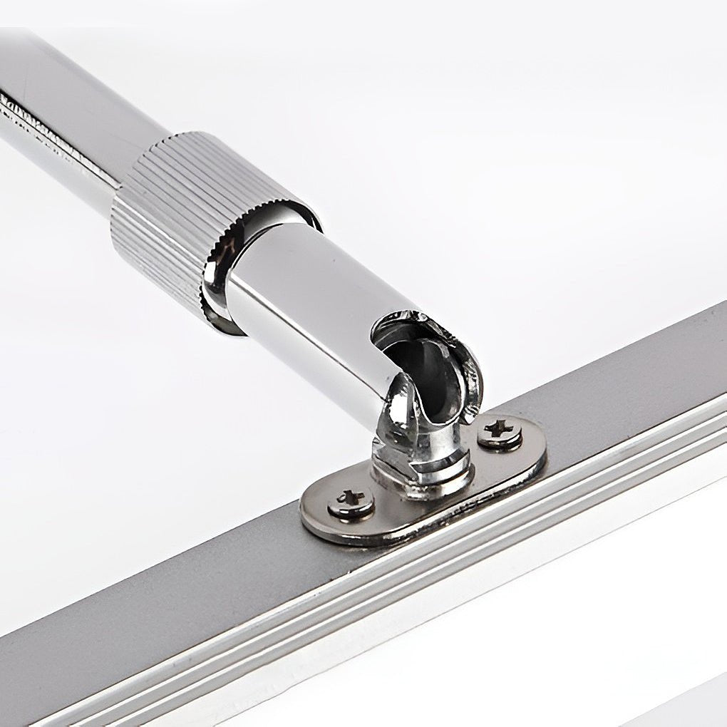 Retractable Bathroom Vanity Light with Acrylic Bar & Stainless Steel Fixture for Over Mirror Installation