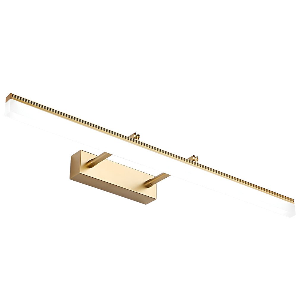 Retractable Bathroom Vanity Light with Acrylic Bar & Stainless Steel Fixture for Over Mirror Installation