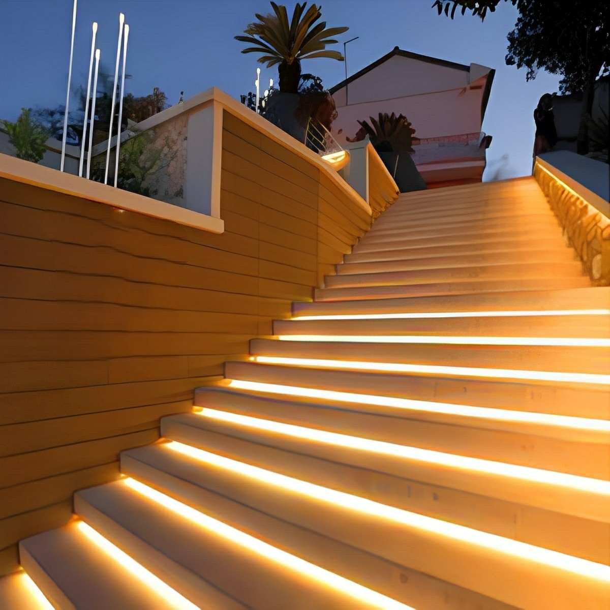 24V Low Voltage Waterproof LED Linear Strip Lights – Flexible Recessed Outdoor & Underwater Lighting for Garden, Patio, Pool