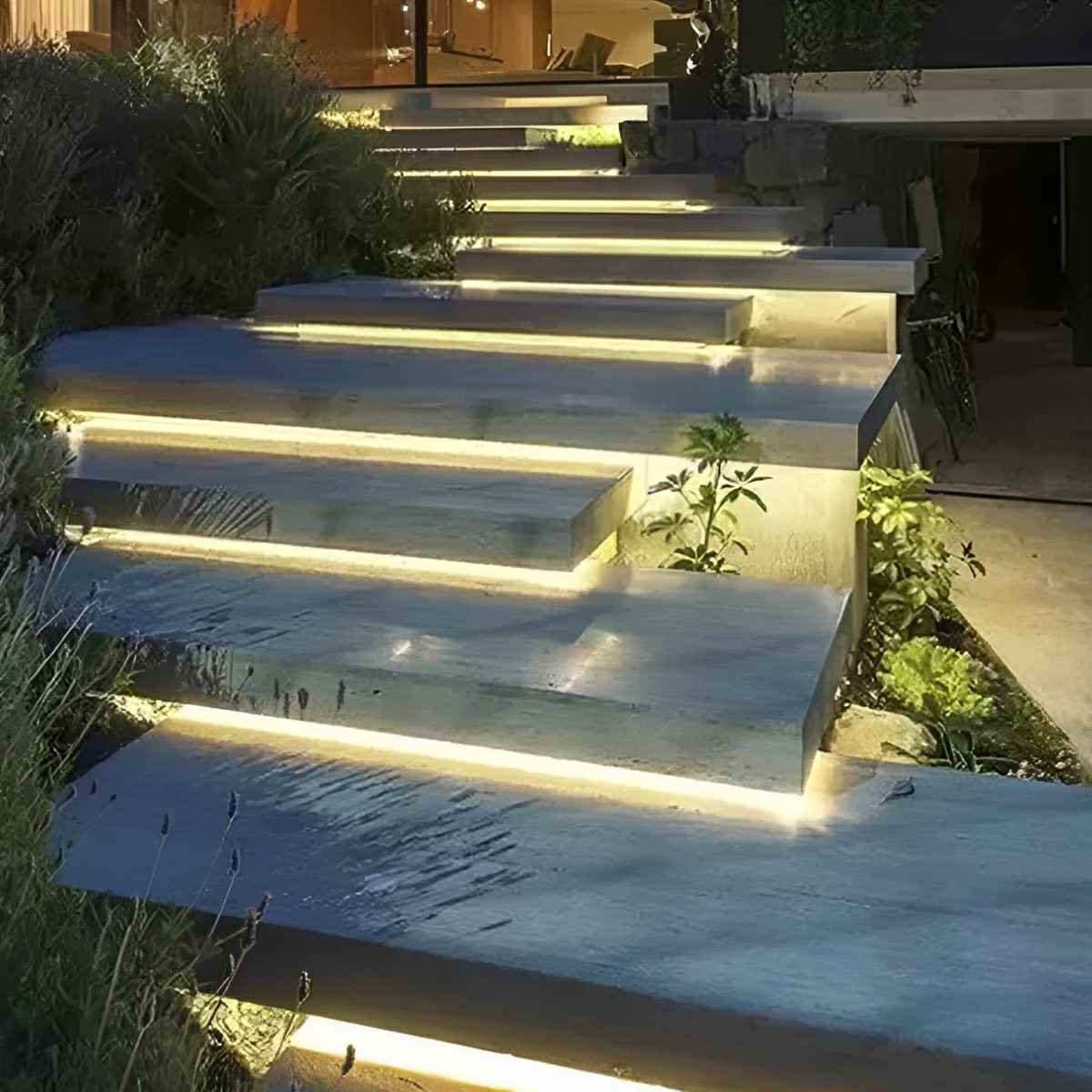 24V Low Voltage Waterproof LED Linear Strip Lights – Flexible Recessed Outdoor & Underwater Lighting for Garden, Patio, Pool