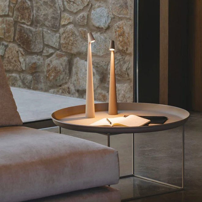 Wick Lamp - Electric Candle Table Lamp: Chic and Stylish Portable LED Candle Light Solution