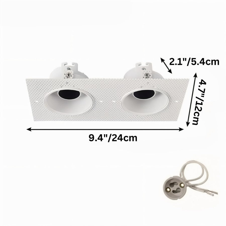 Trimless LED Downlight Fixture - Recessed Lighting for Modern Homes & Commercial Spaces