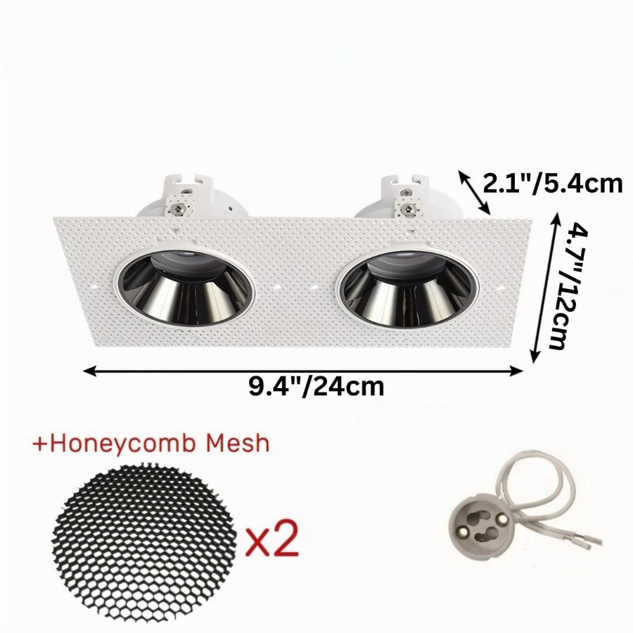 Trimless LED Downlight Fixture - Recessed Lighting for Modern Homes & Commercial Spaces