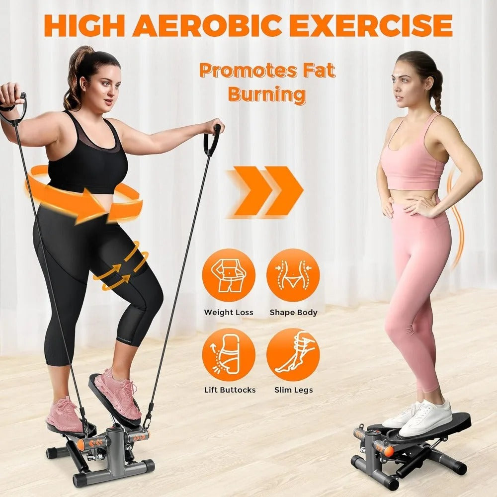 Small Stair Stepper - Space-Saving Workout Equipment for Home, Hydraulic Fitness Stair With