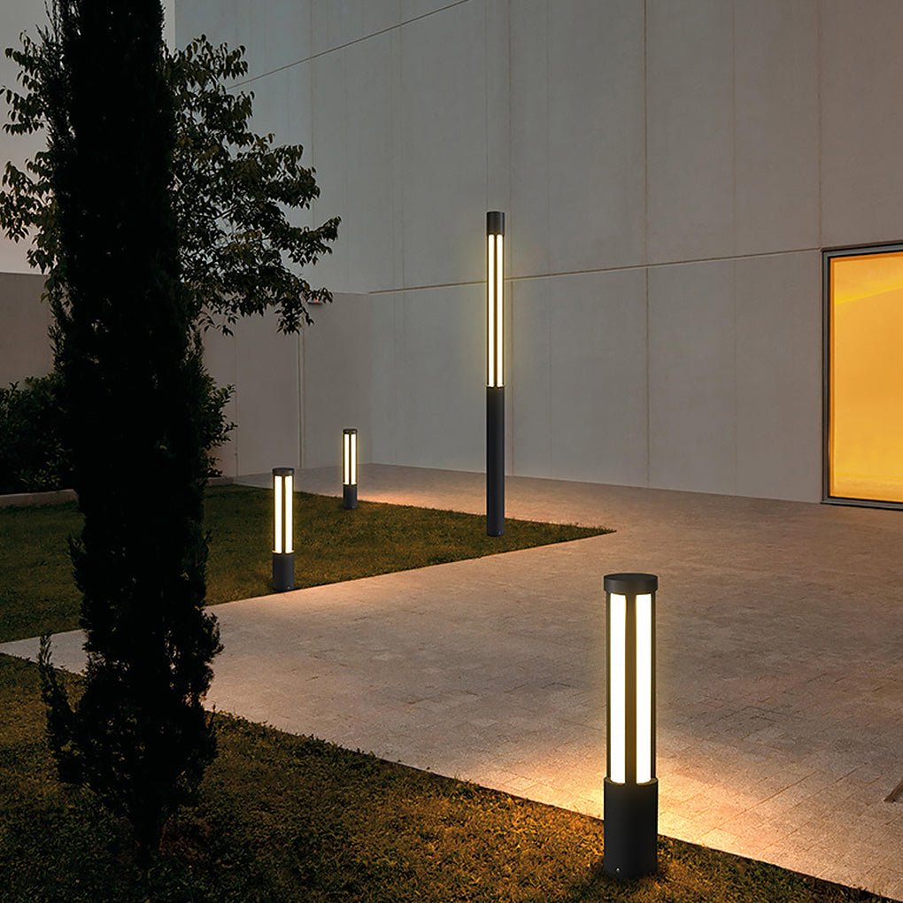 Tall Outdoor Commercial Light Post: Sleek Led Lights for Patio and Poolside Elegance