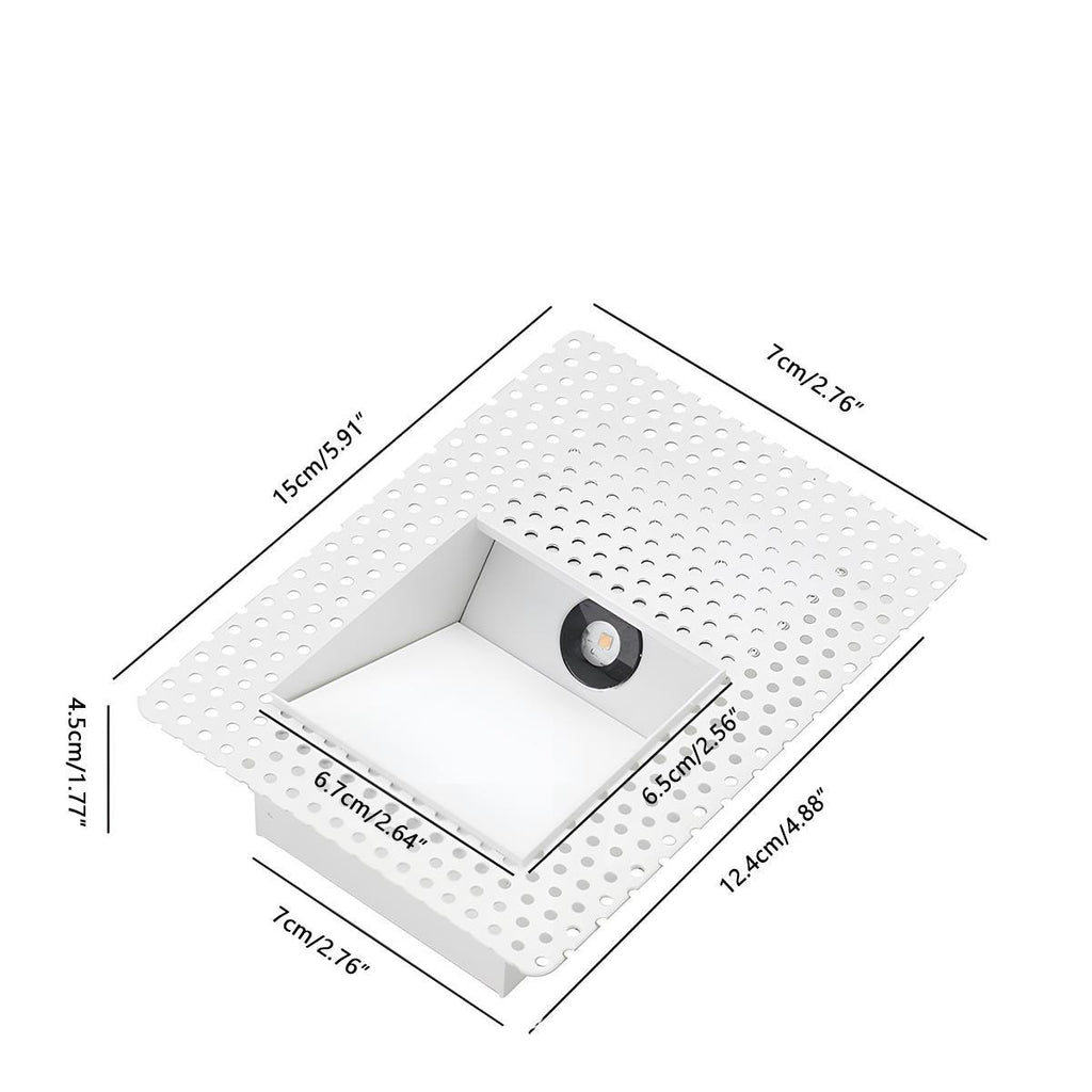 LED Recessed Wall Sconces with Motion Sensor - Minimalist Stairway Lights for Home Lighting & Safety