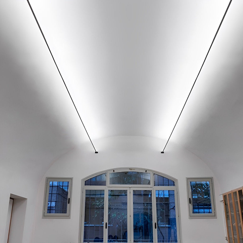 Modern Rotatable LED Strip Lights – Adjustable Linear Indoor Ceiling Light with Dimmable Remote