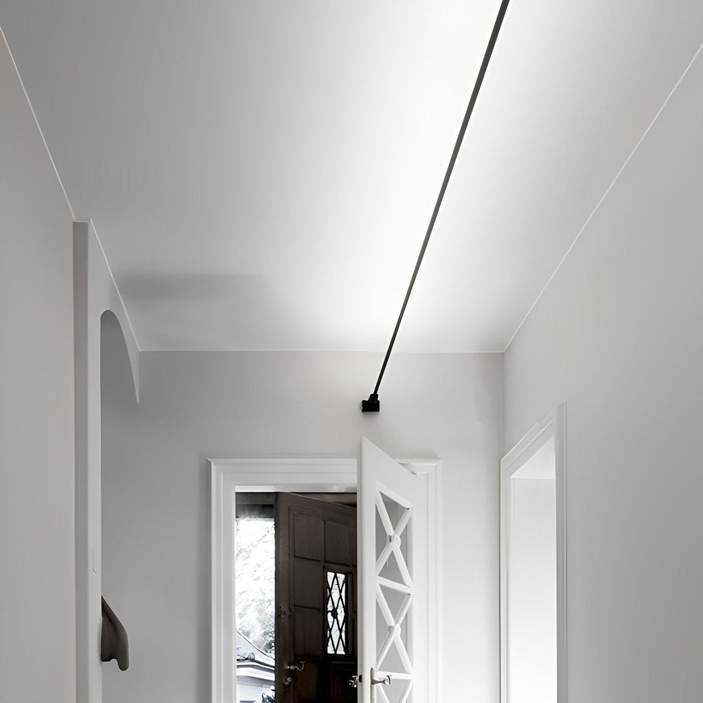 Modern Rotatable LED Strip Lights – Adjustable Linear Indoor Ceiling Light with Dimmable Remote